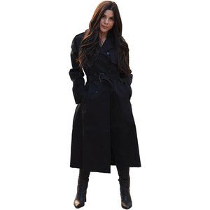 Women's Trench Coat Timeless Style, Windproof and Water-Repellent Outerwear